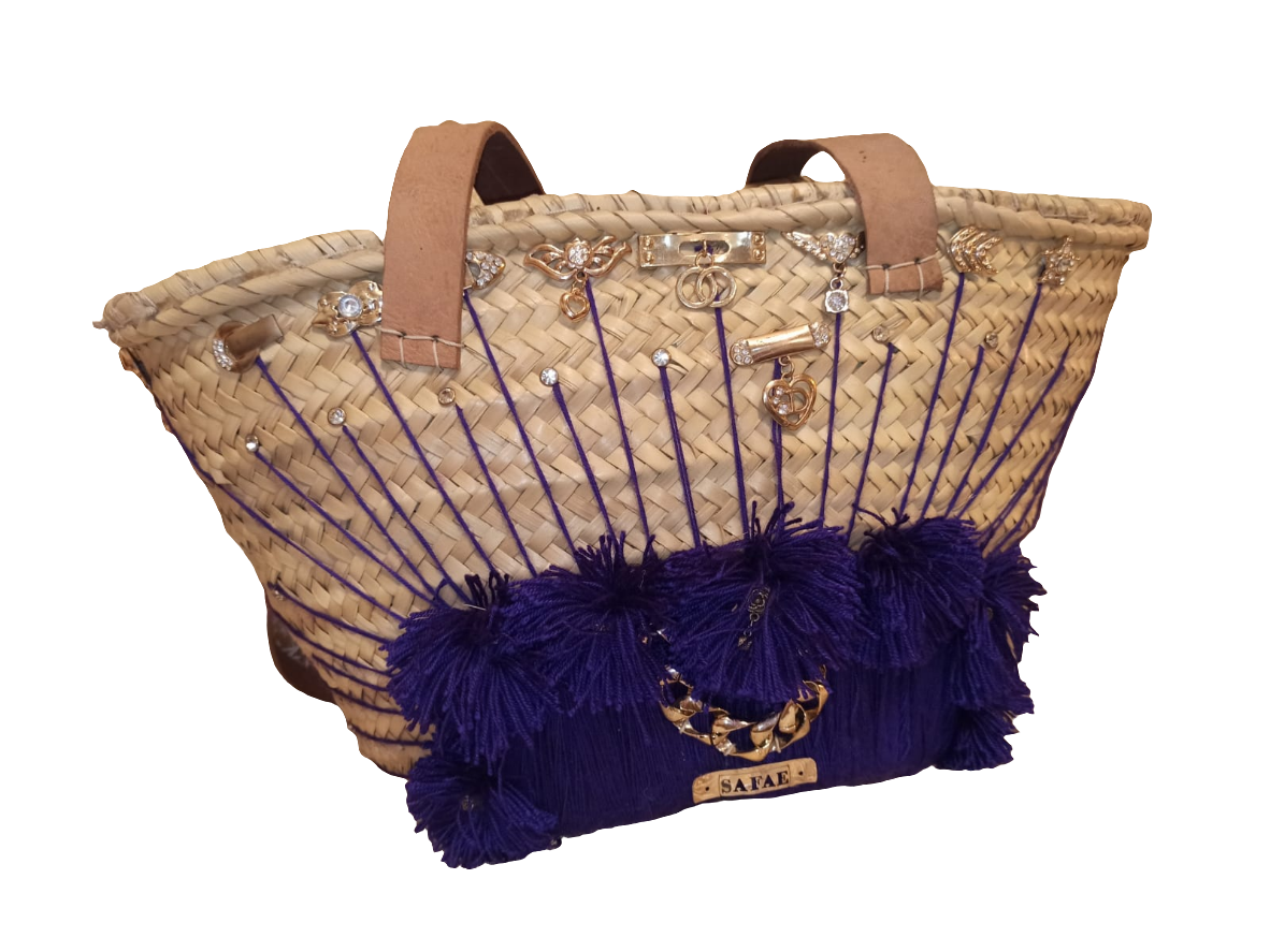 Handcrafted bags made from durable sugarcane fiber