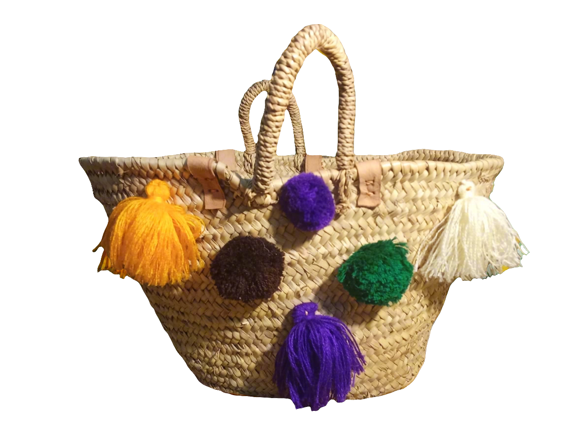 Handcrafted bags made from durable sugarcane fiber